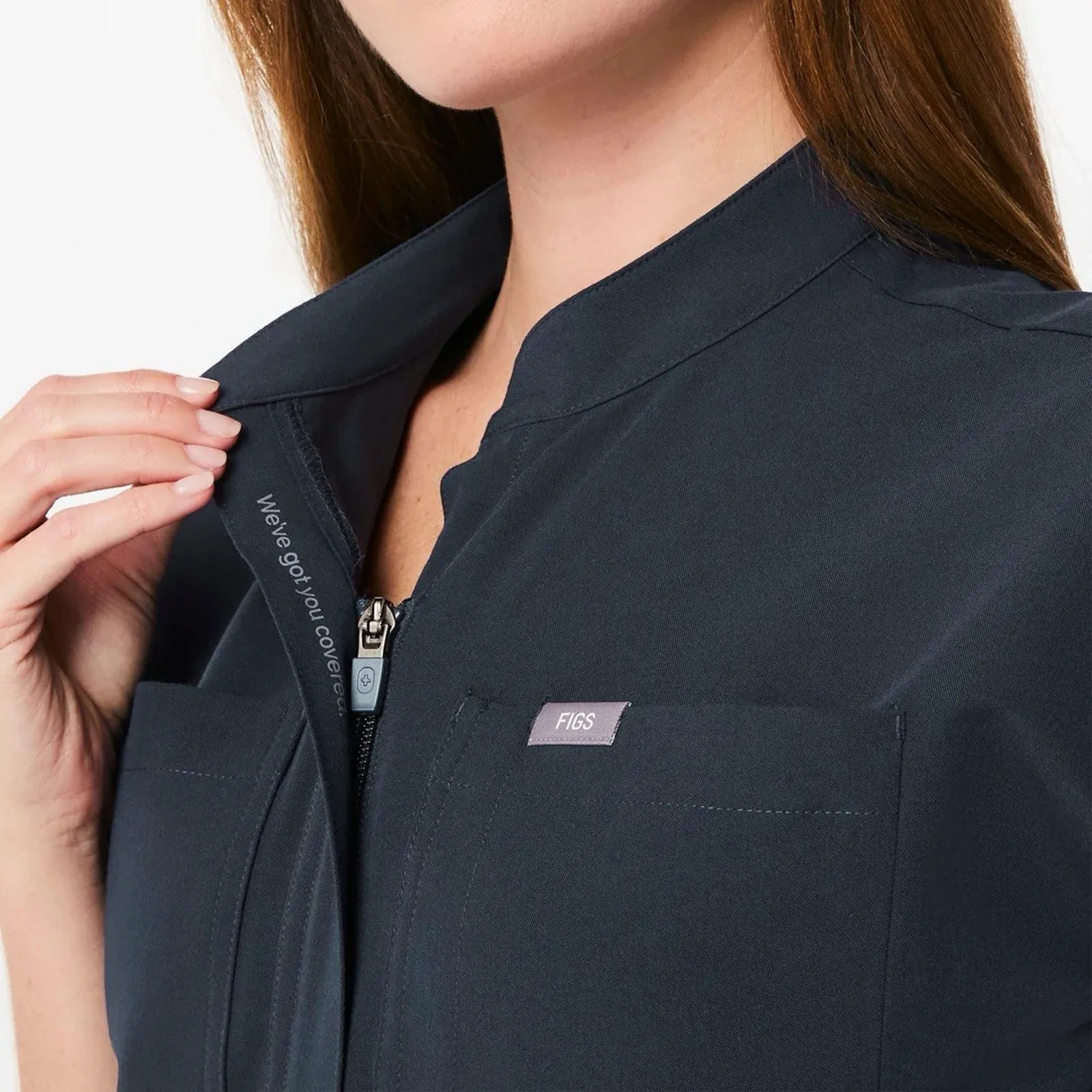 NWT Figs Rafaela Cargo Scrub Jumpsuit XL Dark Harbor Technical Collection Jogger - Image 6