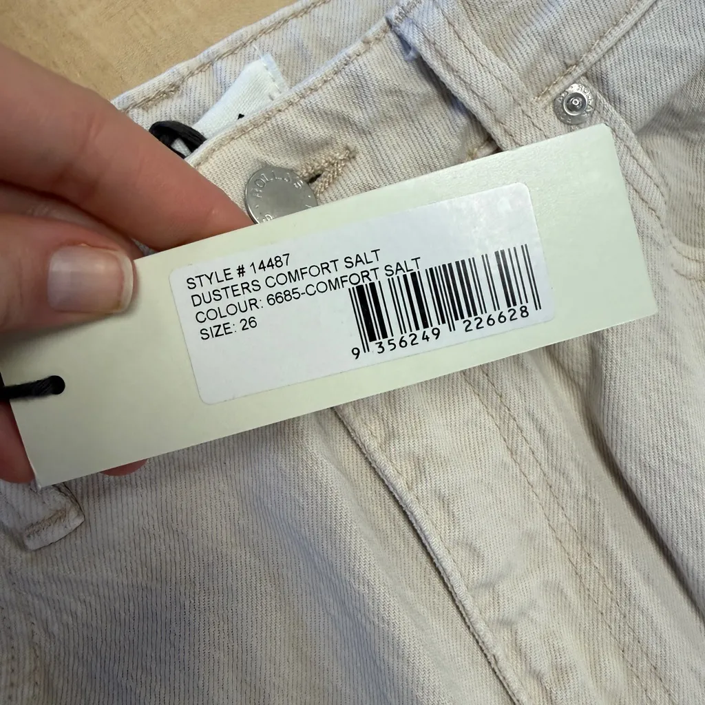 Rolla’s NWT Duster High Rise Original Straight Jean Sz 26 in Comfort Salt - Image 10