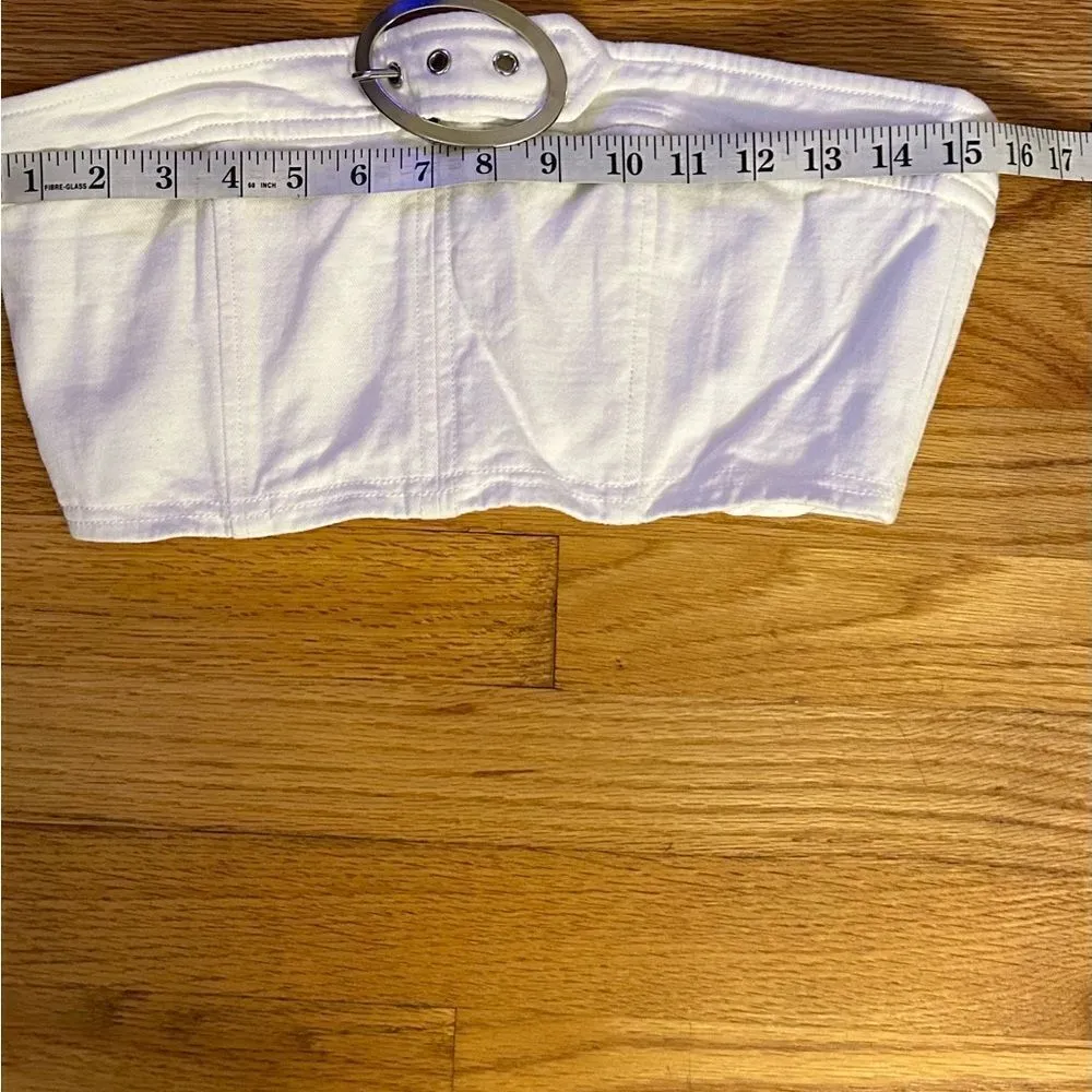 Lovers and Friends Revolve Brighton Crop Top in Bone White Size Small - Image 9