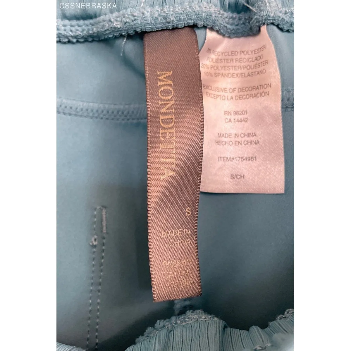 Mondetta Blue‎ Women's Midweight Ribbed Scuba Short - Size Small - Image 7