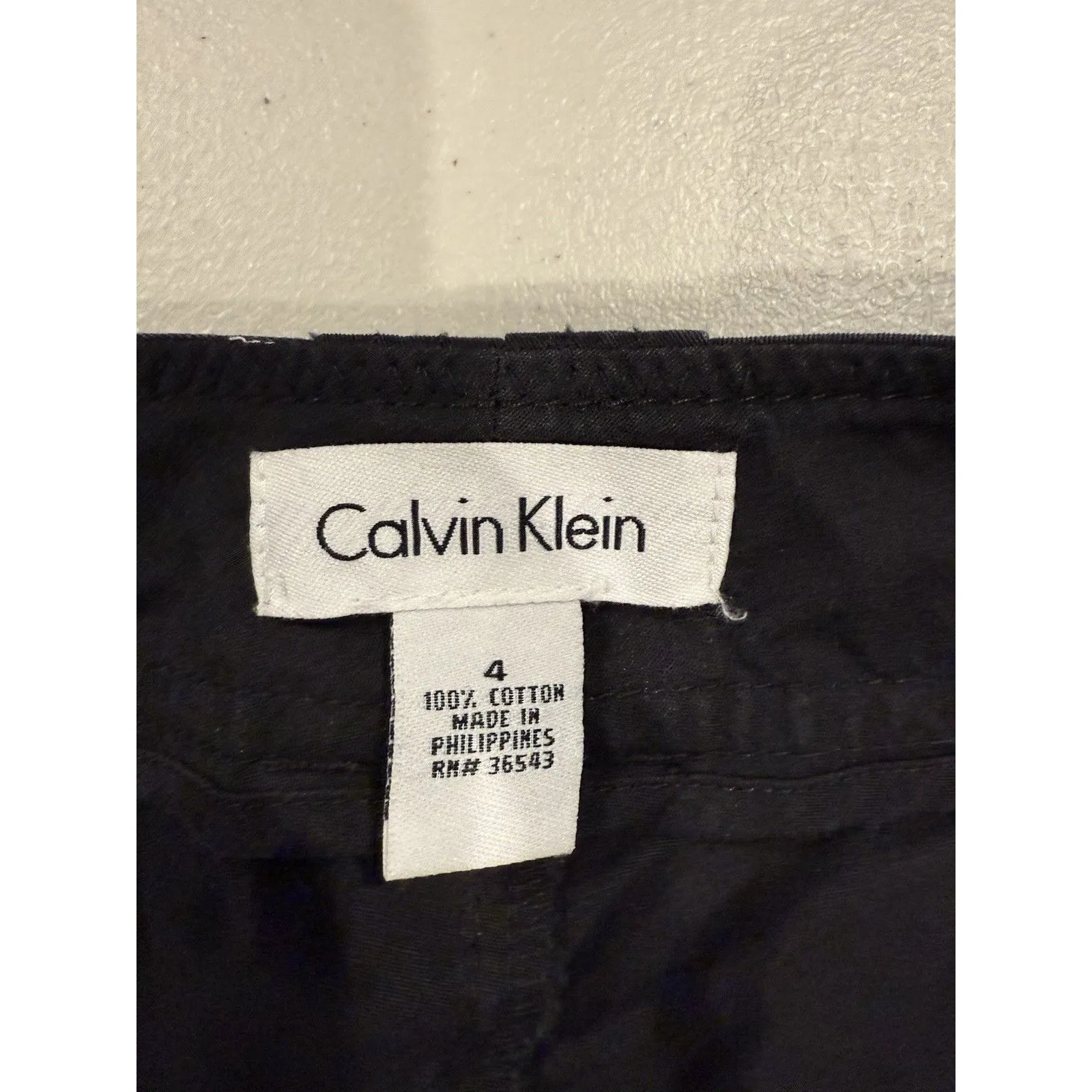 Calvin Klein Pants Womens 31" Black Career 100% Cotton Workwear Travel Capsule - Image 3