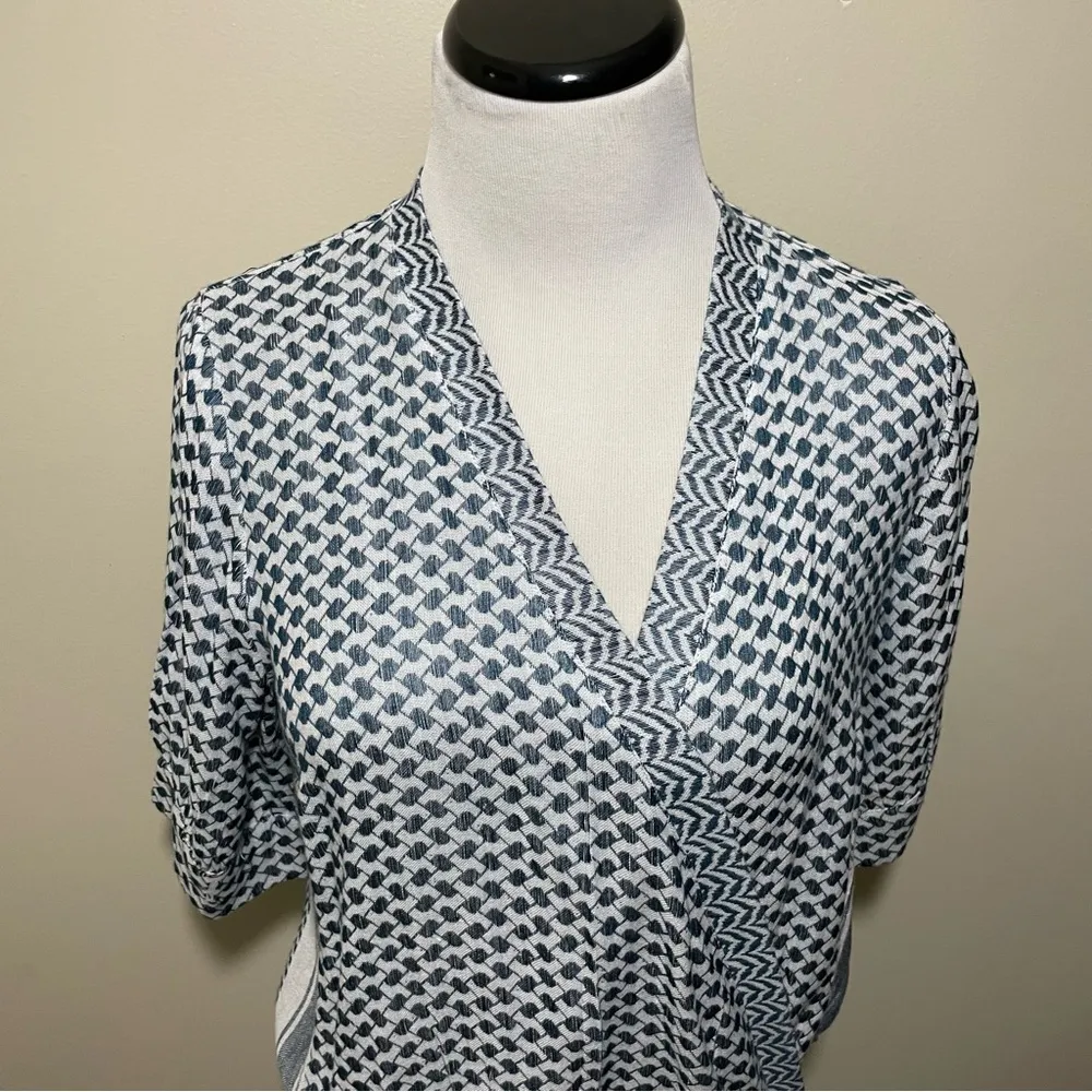 Cecilie Copenhagen Tie Wrap Blouse White Size M - Image 4