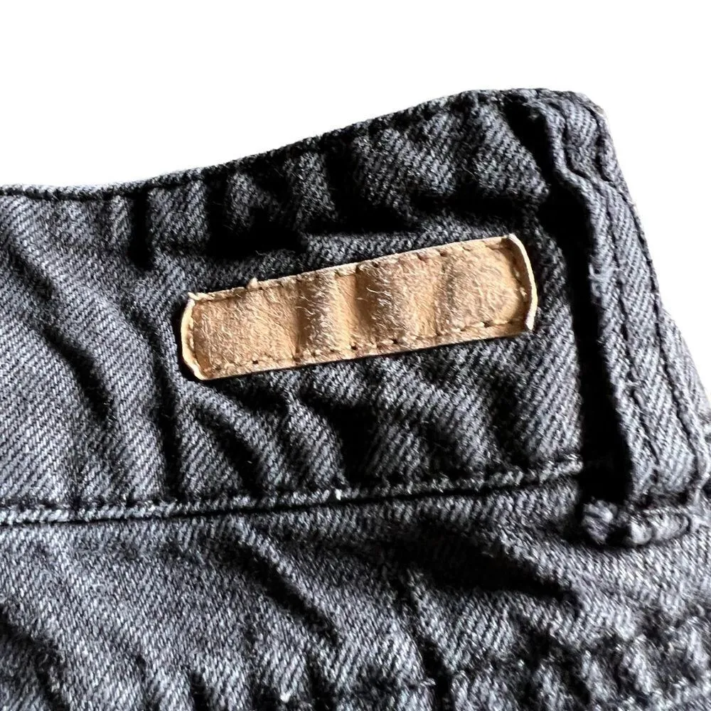 True Craft distressed black jean shorts juniors size 11 - Image 7