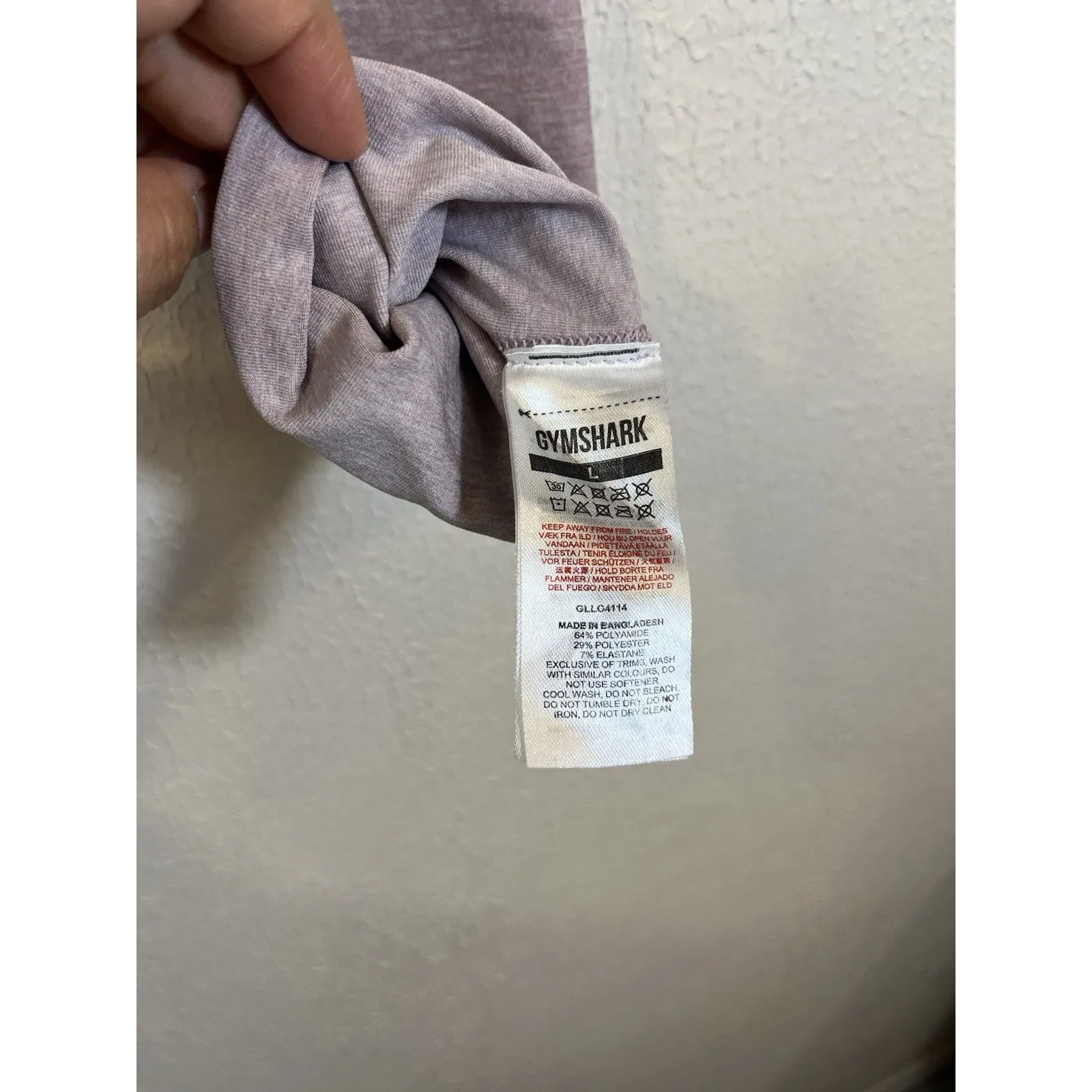 Gymshark Women's Adapt Marl Seamless Leggings Light Purple Size  L - Image 7