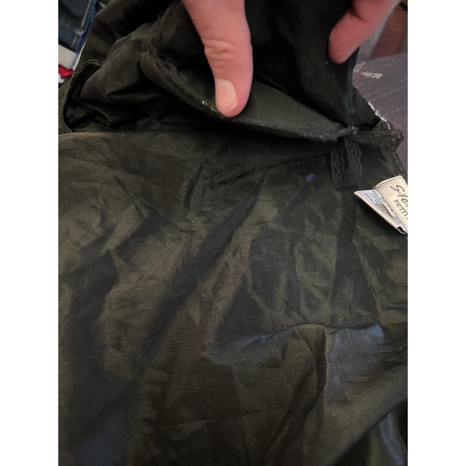 Stenay Petite Jacket Womens Petite Large Black Silver Beaded Silk Evening Party Size undefined - Image 14