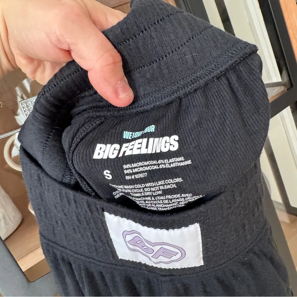 Alice + Olivia big feelings boxer shorts patch logo ribbed Laila Pajamas modal - Image 4