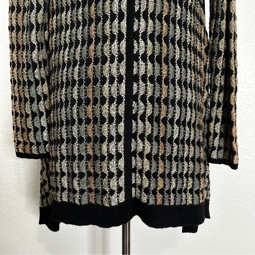 NIC + ZOE Side Zip Open Front Drape Cardigan Sweater, PP - Image 11