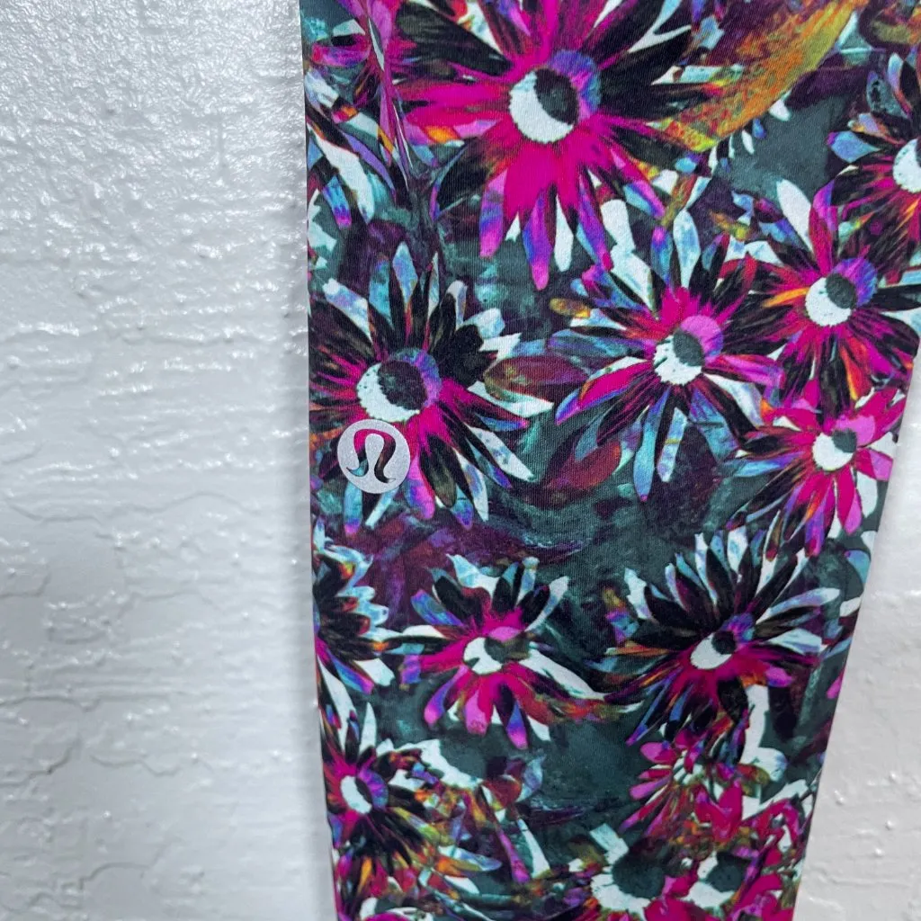 Lululemon Women 4 Base Pace High-Rise Running Tight 25" Floral Electric Multi - Image 6