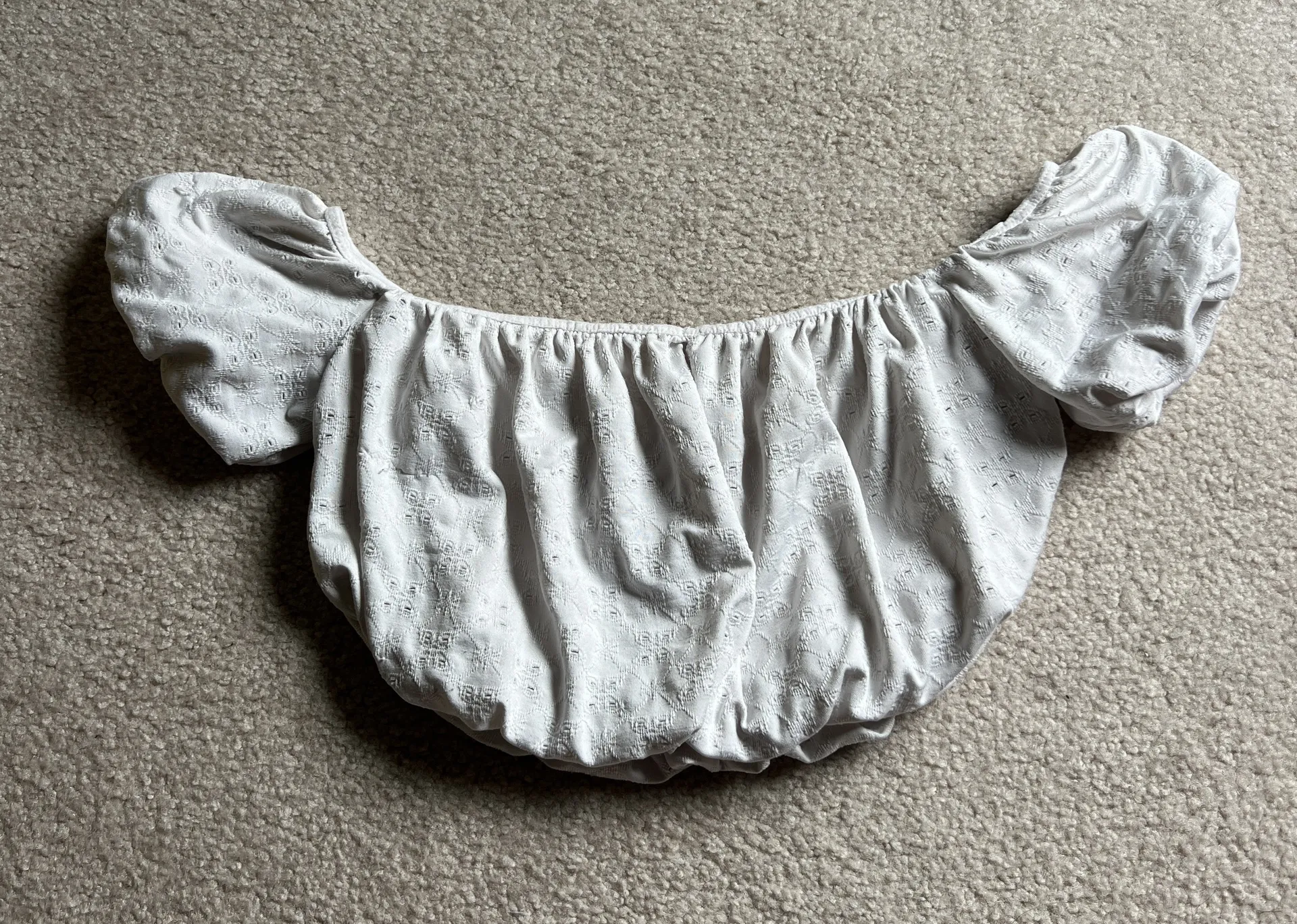 Cropped Off The Shoulder Shirt - Image 1