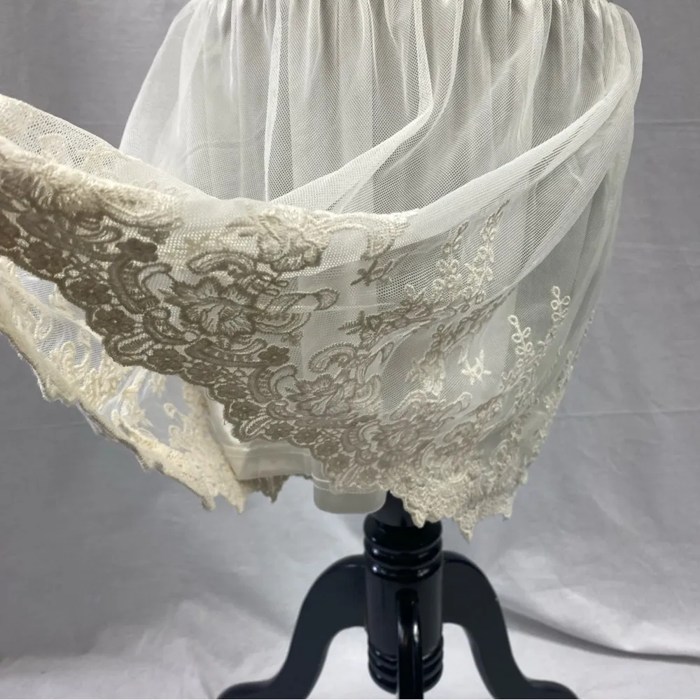 axes femme Romantic Cami Slip Dress Nightgown Japan Kawaii Medium Lacey Vintage - Image 7