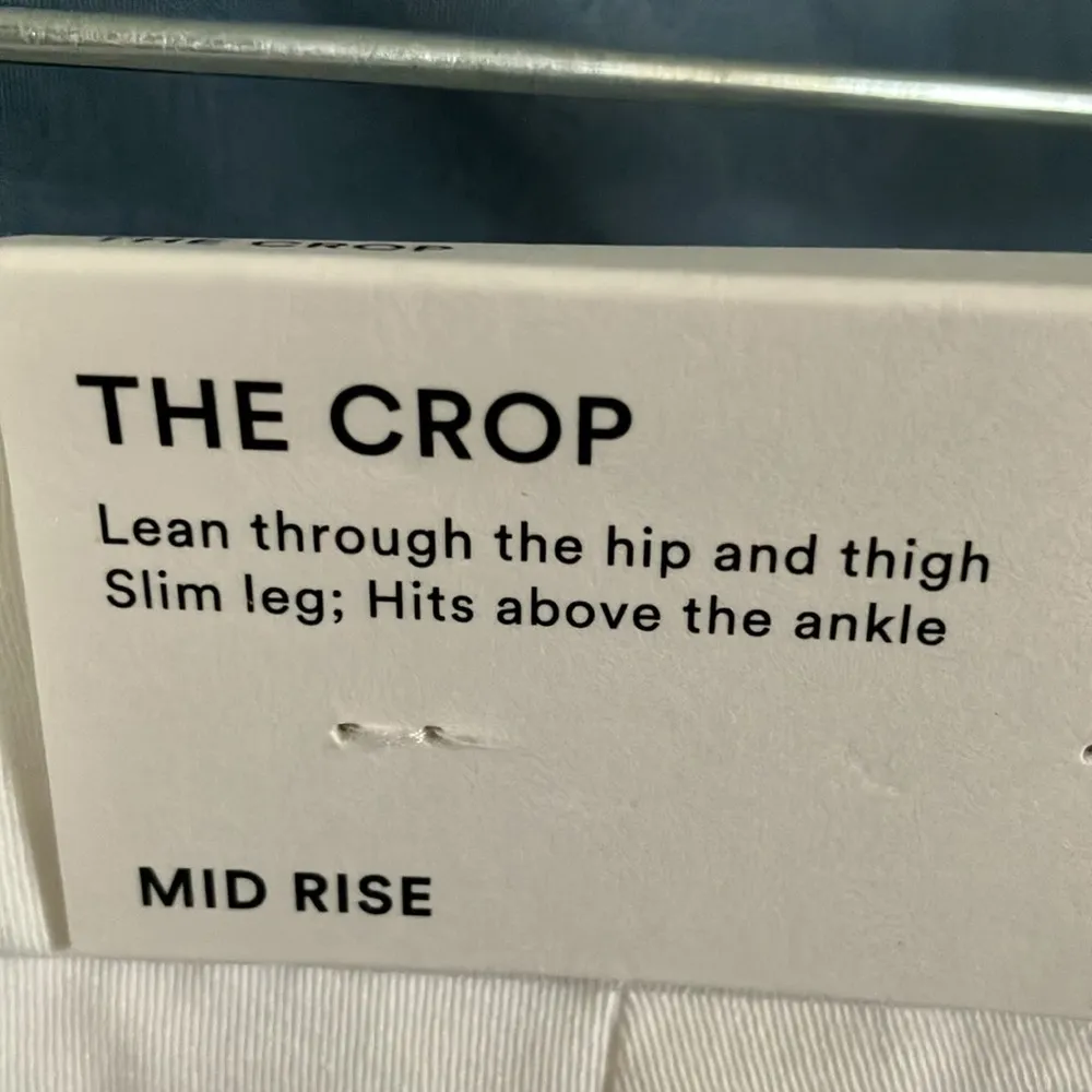 Ann Taylor Petite: White Mid Rise “The Crop” Pants- cotton blend- 10P - Image 8