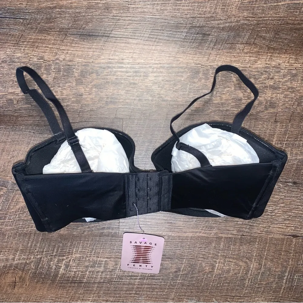 Savage x Fenty Push Up Bra 34E(34DD) Black New With Tags - Image 11