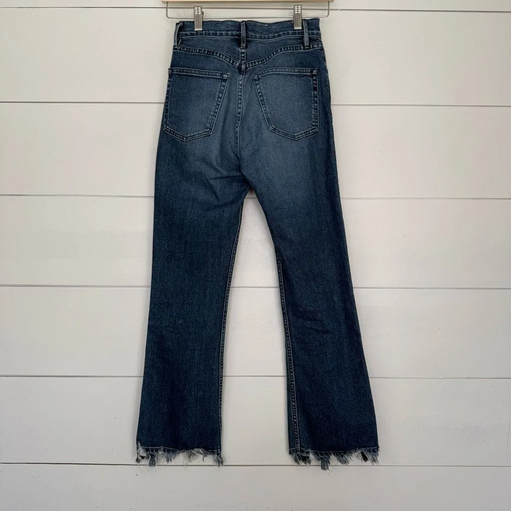 3x1 Women’s 24 Empire Crop Mabelle Jeans Blue - Image 2