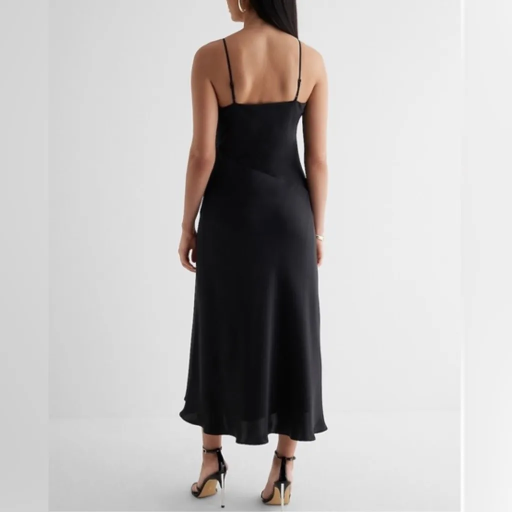 ✨ Express Black Spaghetti Strap Midi Dress – Size Small ✨ - Image 2