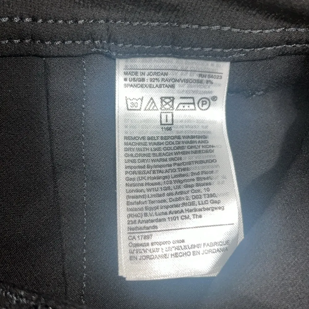 Banana Republic Slim Refined Stretch Cargo Utility‎ Trouser Ankle Pant Black 4 - Image 10