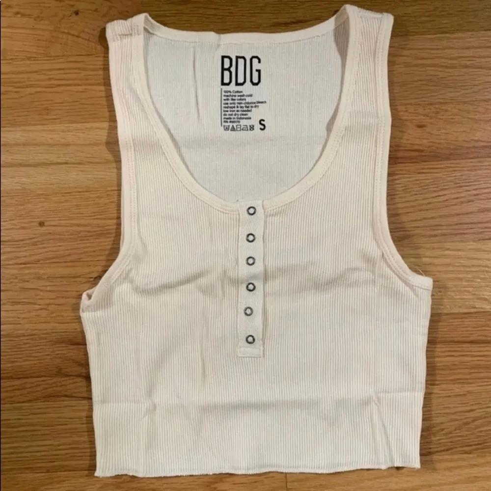 Urban Outfitters Oh Snap Button Cropped Tank - Image 3