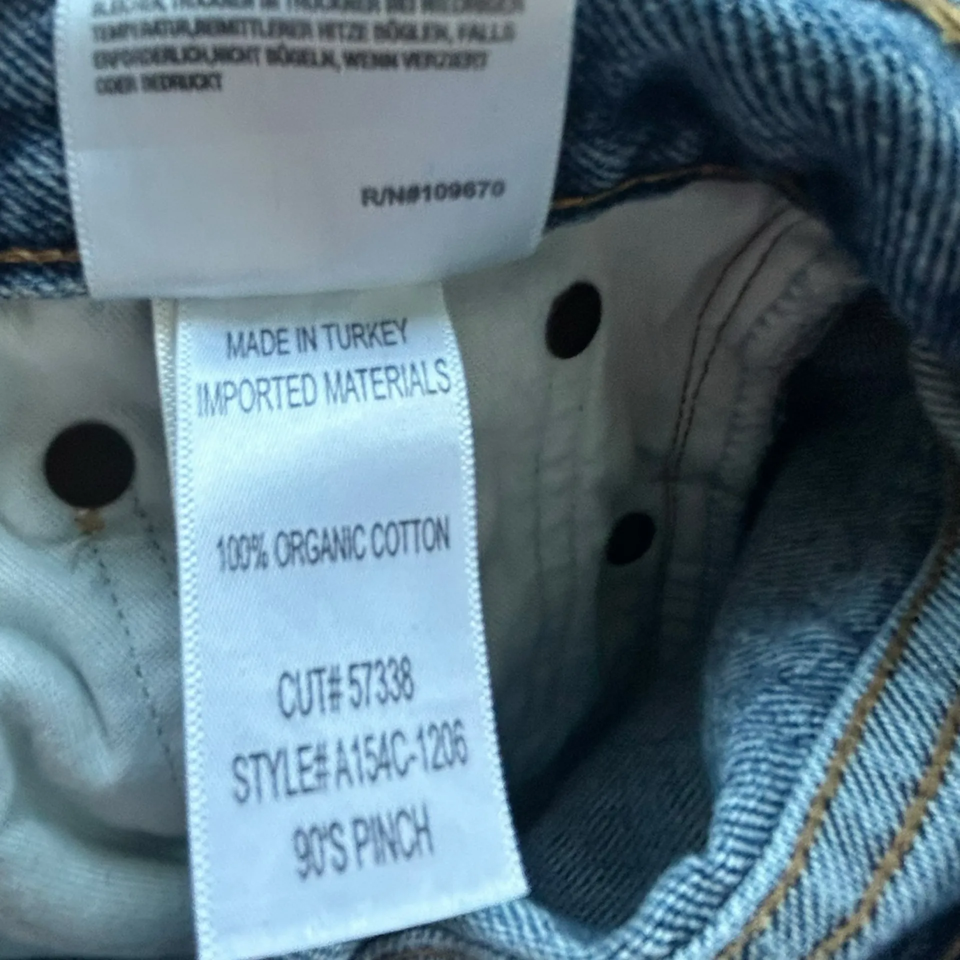 AGOLDE '90s Pinch Waist Ripped High Waist Straight Leg Jeans 25 Distressed - Image 13