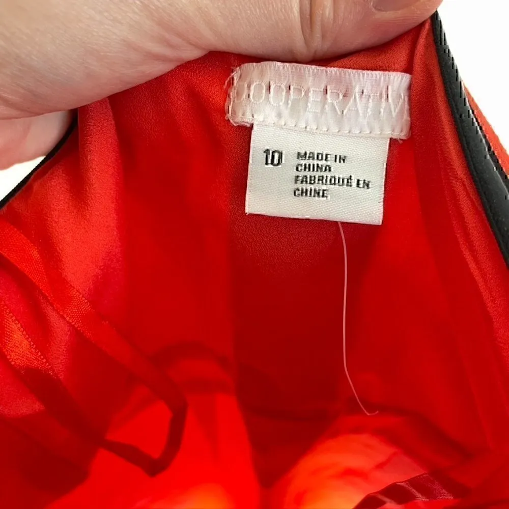 COOPERATIVE URBAN OUTFITTERS Bright Coral Orange Strapless Mini Sheath Dress - Image 4