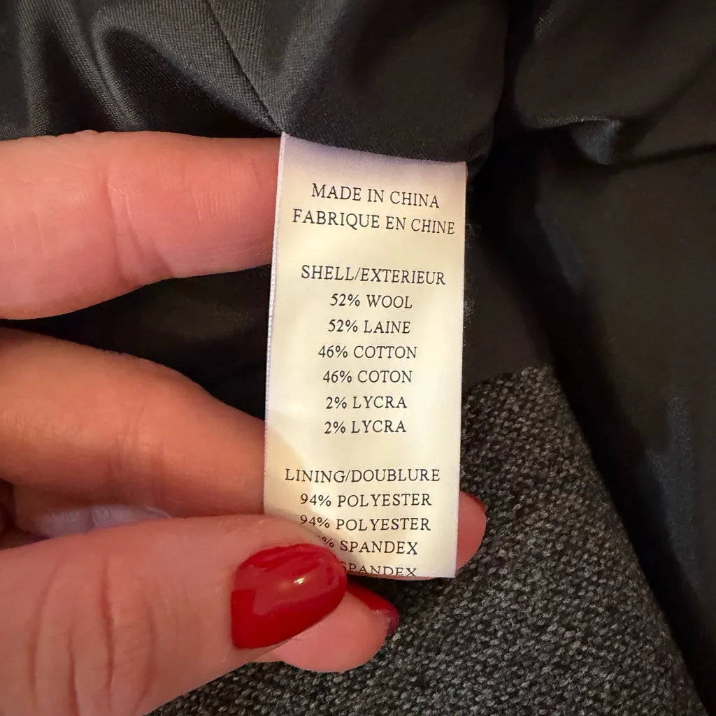 Theory Gray 3/4 Charcoal Puffer Pea Coat - Image 4