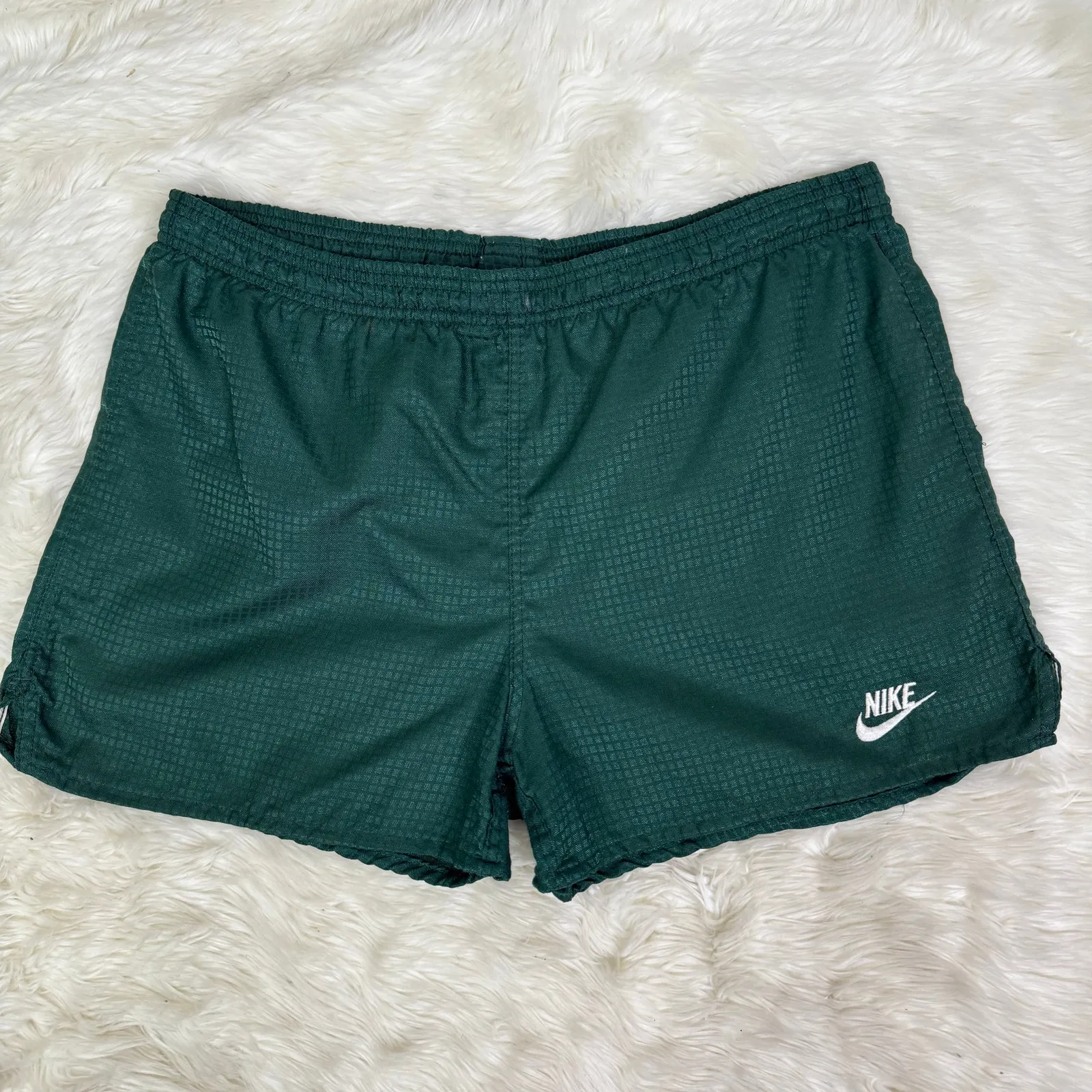 Vintage Nike 80s USA Green Running Shorts‎ Womens Size L 14/16 - Image 12