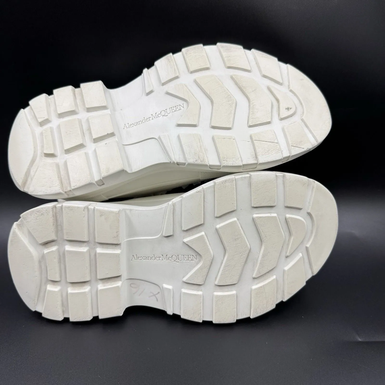 Alexander McQueen Low-TopThread Slick Sneakers White Women's 6.5 US (EU 36.5) - Image 12