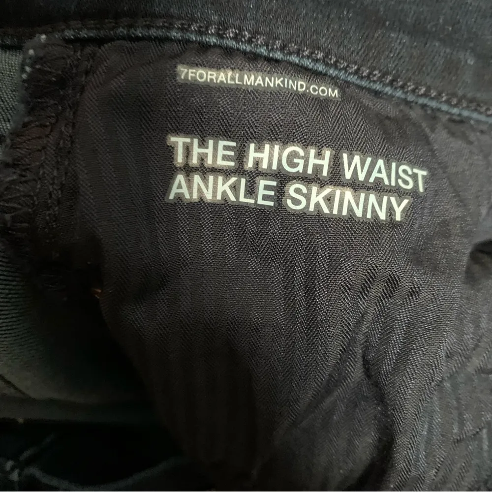 Seven for all Mankind Highrise Ankle Skinny Dark Wash Denim Jeans 30 - Image 6