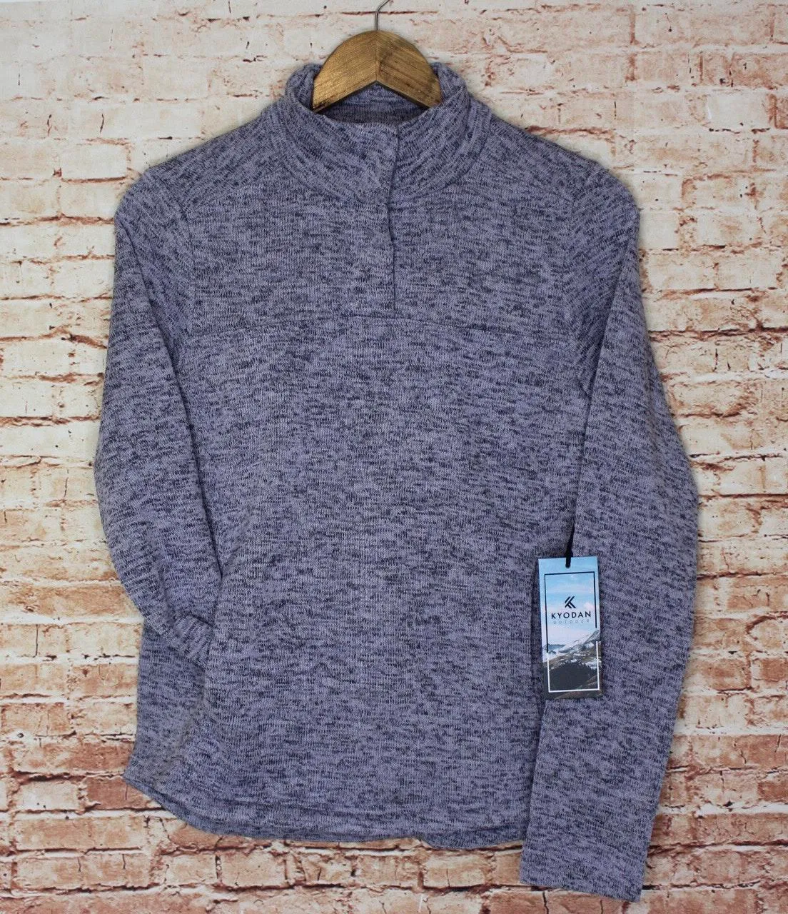 | Purple Activewear Pullover Kangaroo Pocket - Image 2