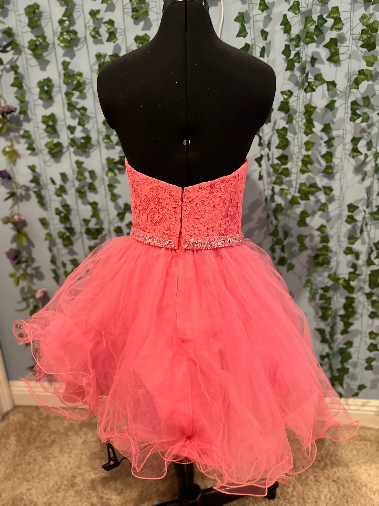 Pink Formal Fit & Flare Dress - Image 5