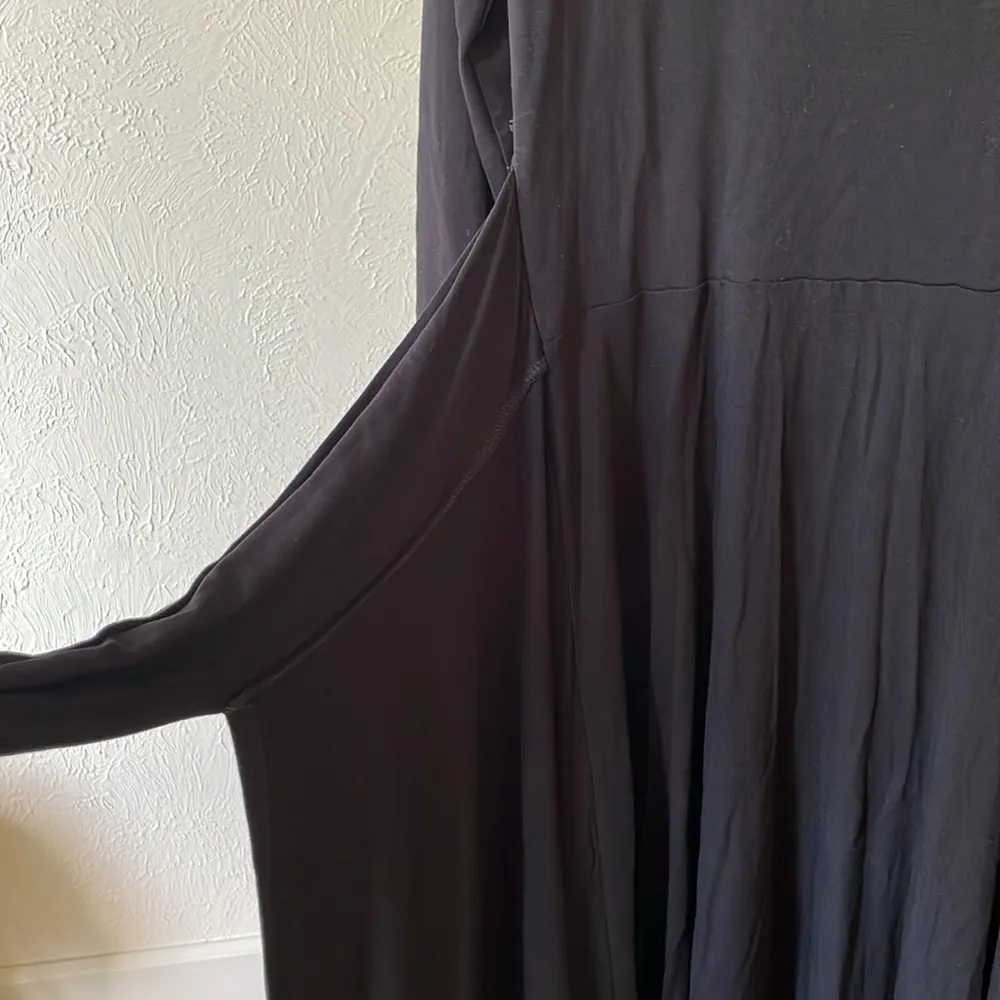 Boden Sylvia beautiful scoop neck ballerina wrap style jersey dress Black Size 4 - Image 6