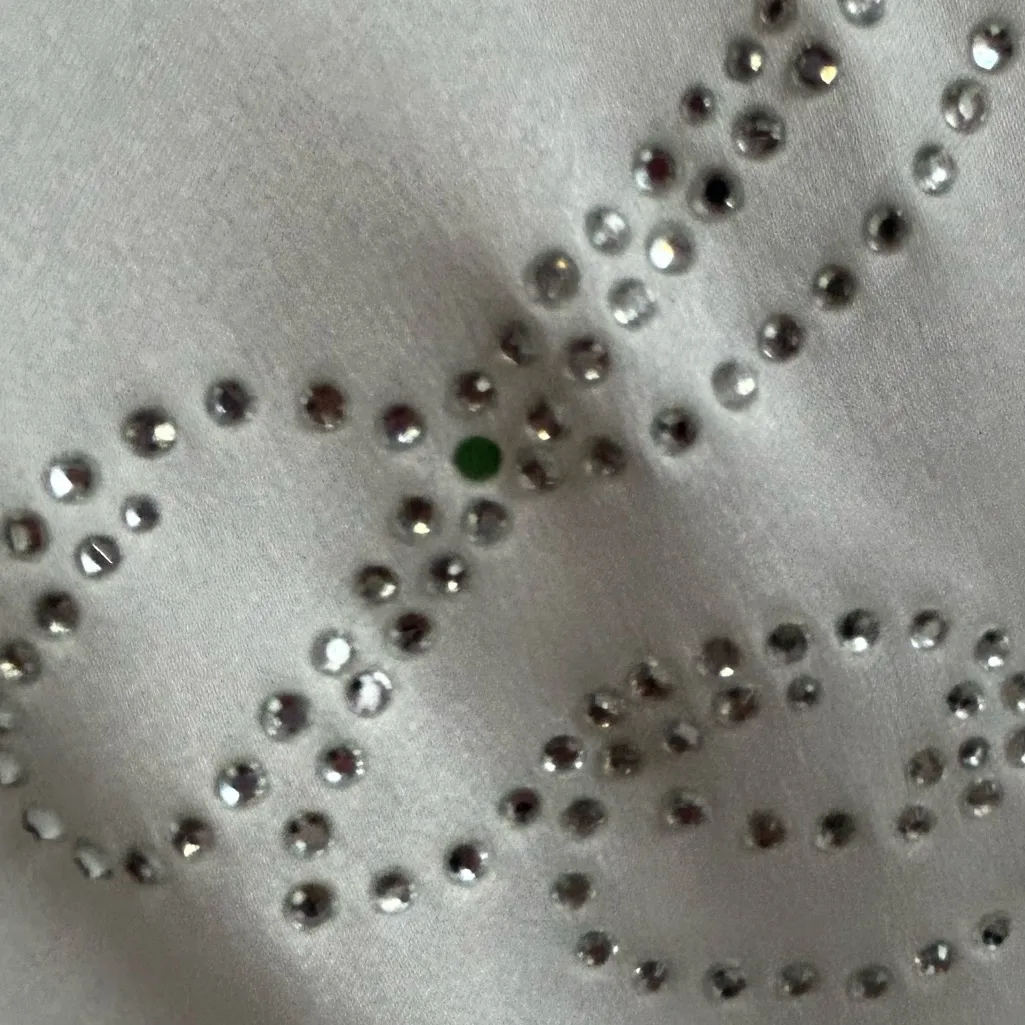 Victoria’s Secret white Bride rhinestone Embellished Satin Short Robe NWT  O/S - Image 11