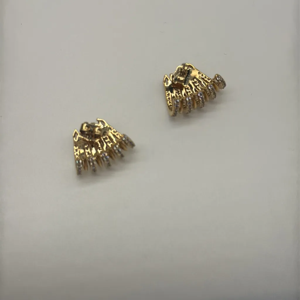 Nadri Gold Plate Nix Hoop Earrings - Image 4