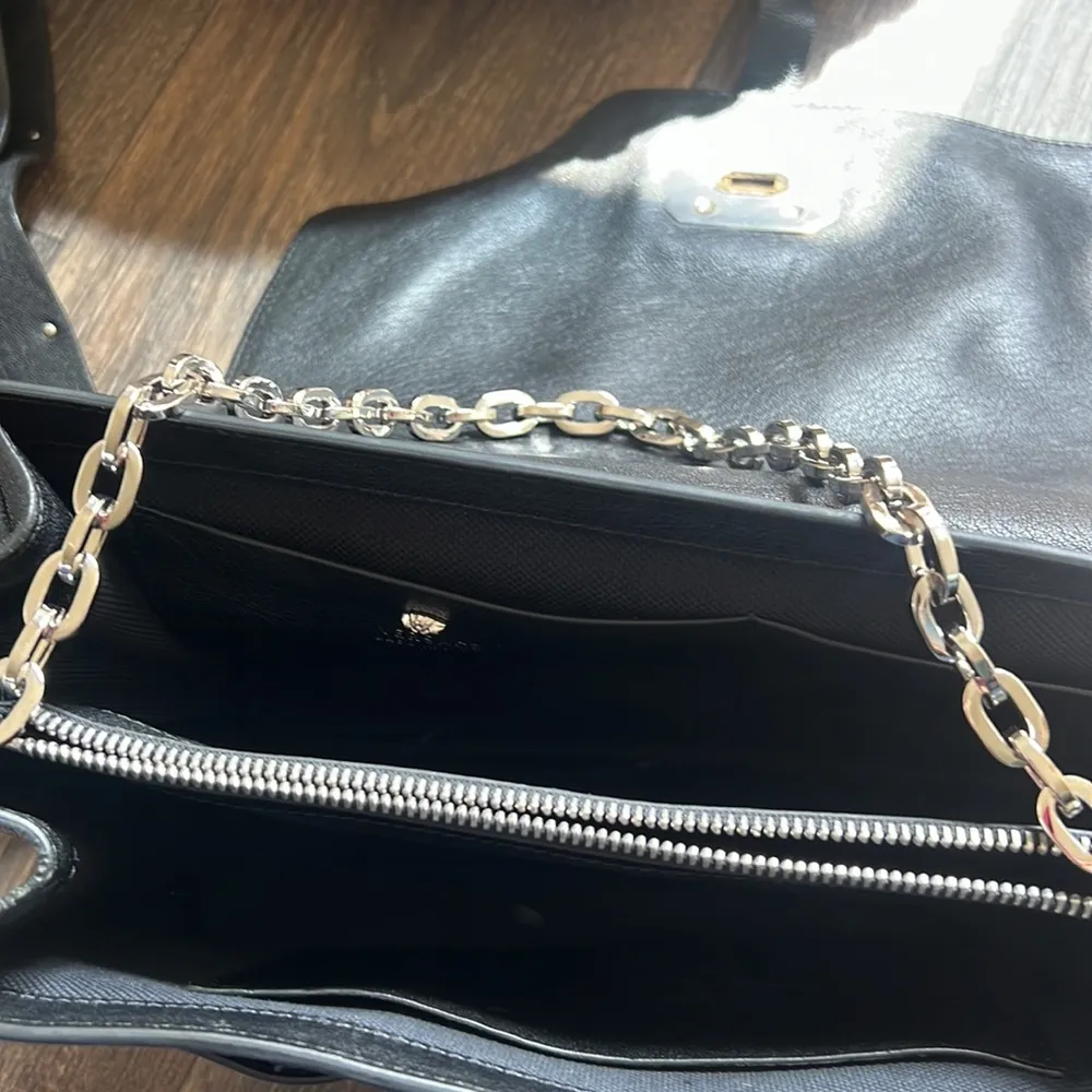 Versace Black Leather Stardust Shoulder Bag - Image 13