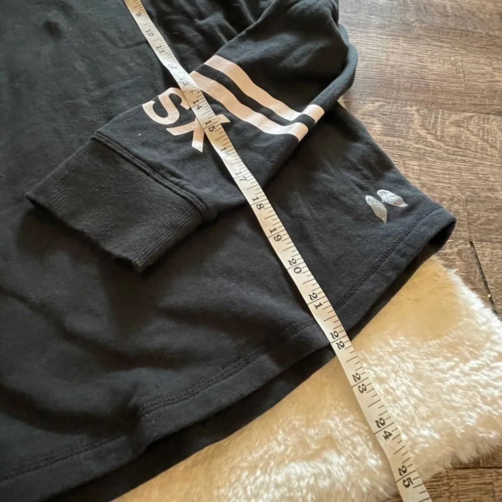 VSX Black White Cropped Hoodie - Image 3