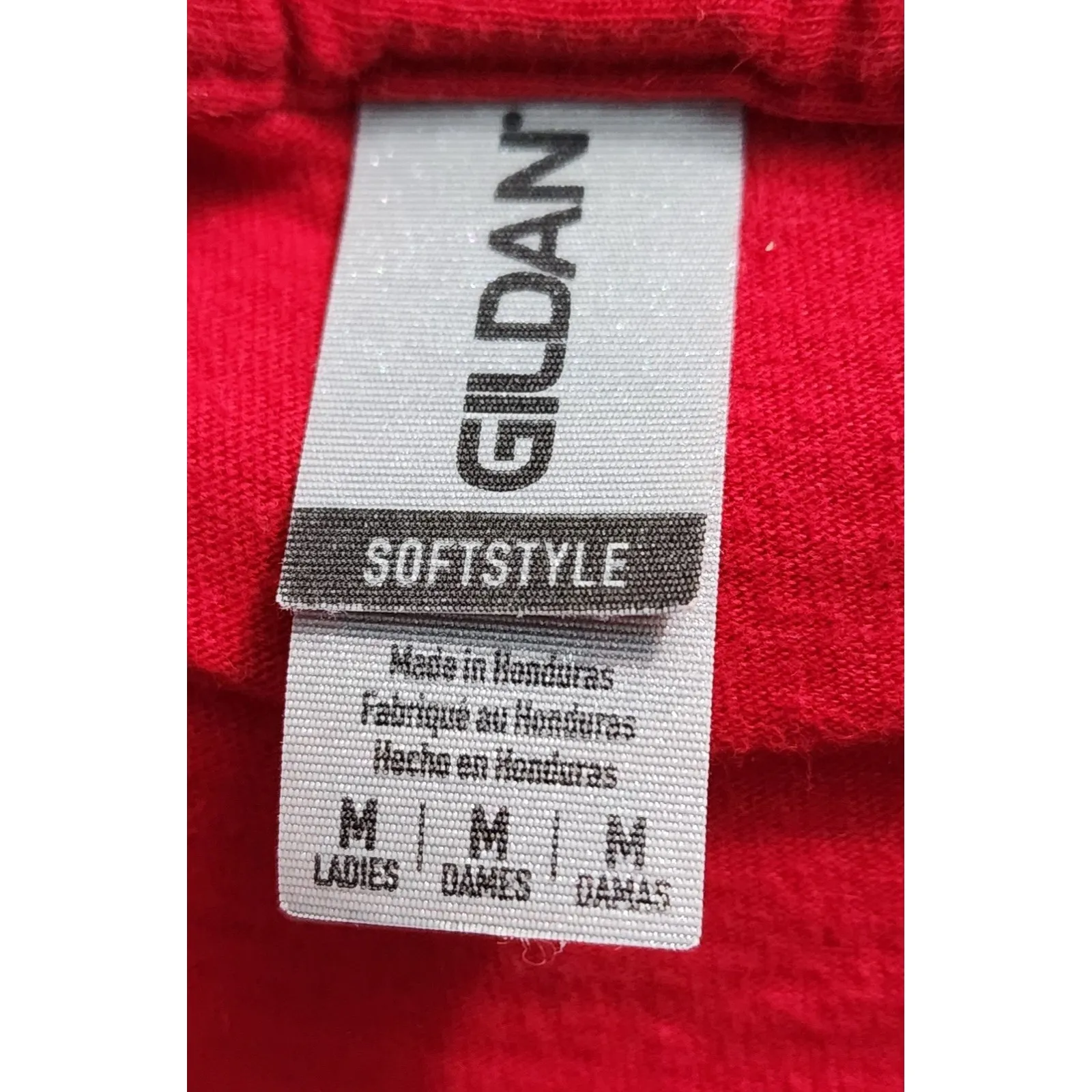 Zack Brock Good Intentions Red V-Neck T-Shirt Women's Size Medium - Image 3