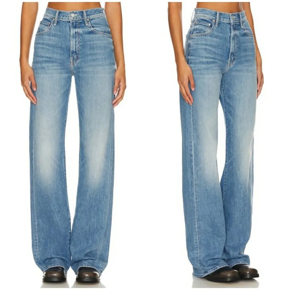 💕MOTHER SUPERIOR💕 Lasso Heel Jeans ~ How To Talk To A Tiger 24 NWT Blue - Image 7