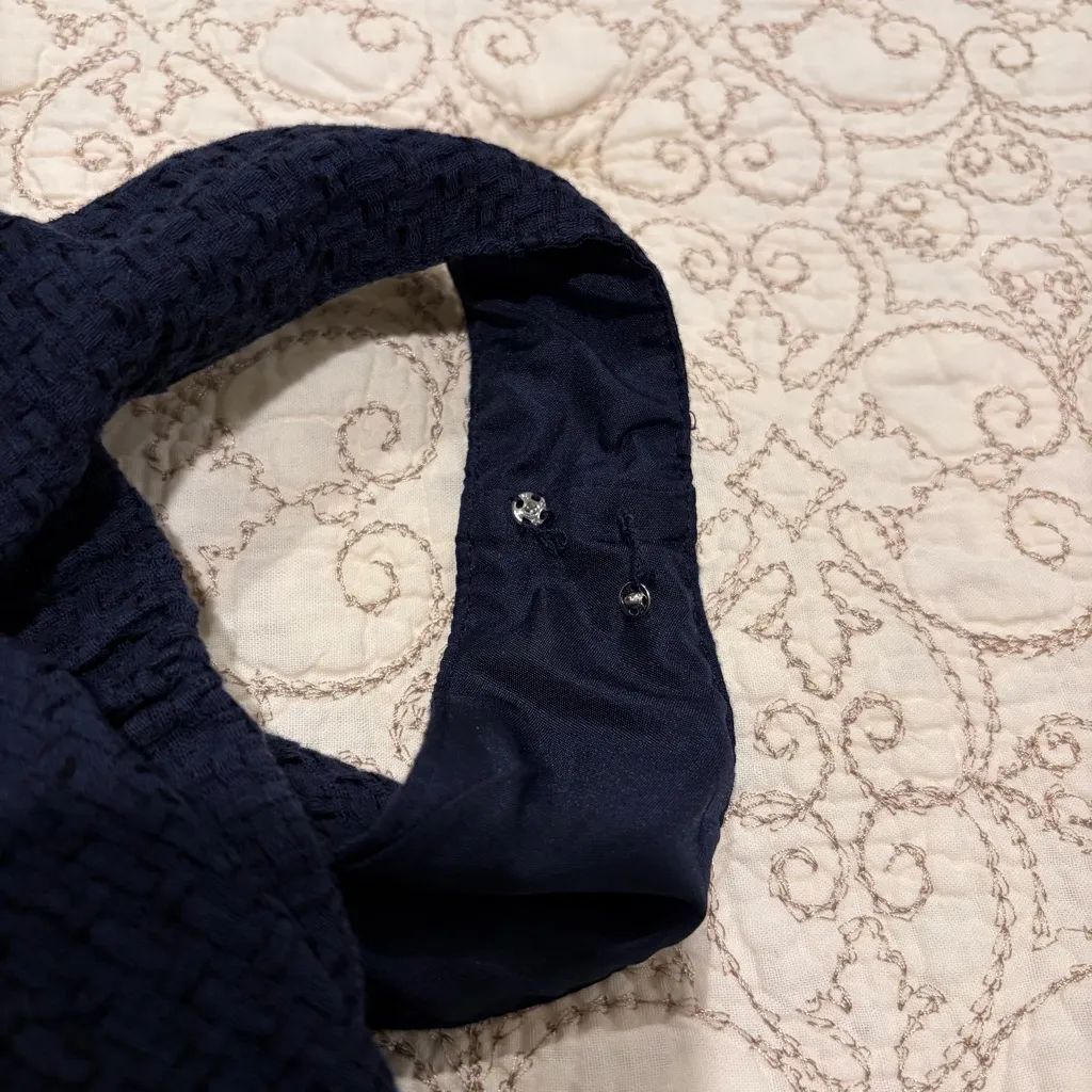 J. Crew Women’s Navy Dress Size Large - Image 9