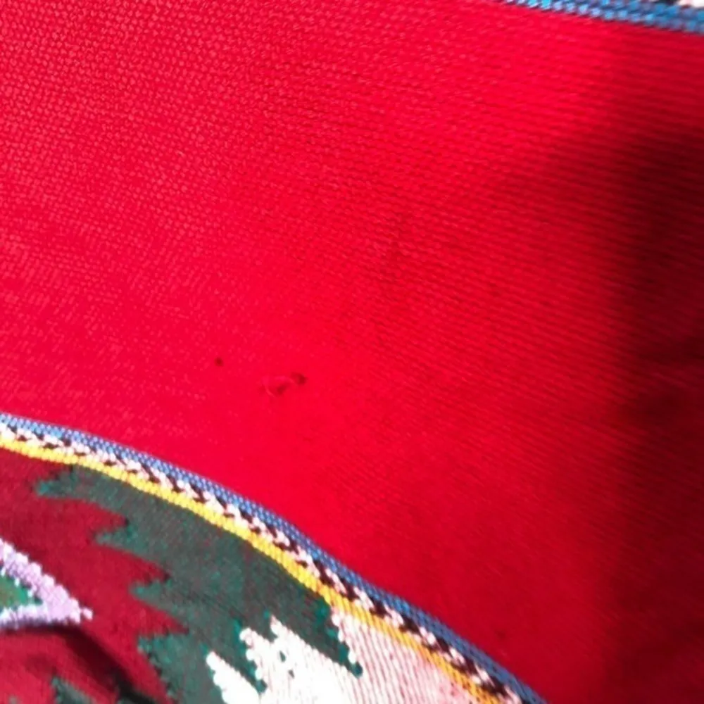 Orvis red southwestern print aztec button vest - Image 7