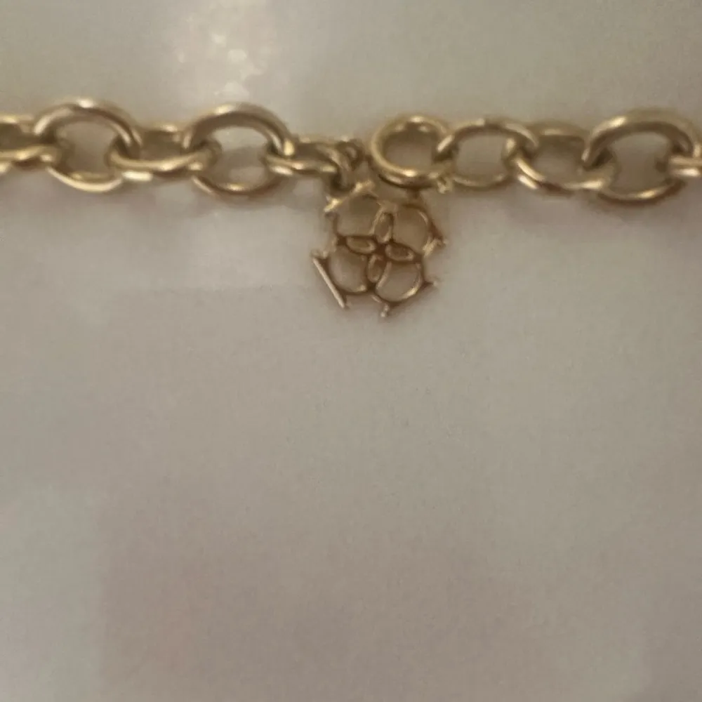 Ann Taylor Chunky Gold Chain Necklace Crystal Embellished Rings - Image 5