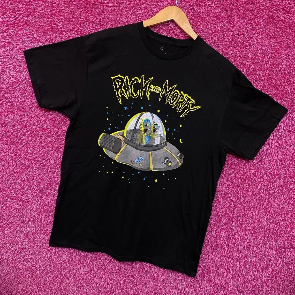 Rick and Morty Cartoon Network Adult Swim TV Series Tee L - Image 3