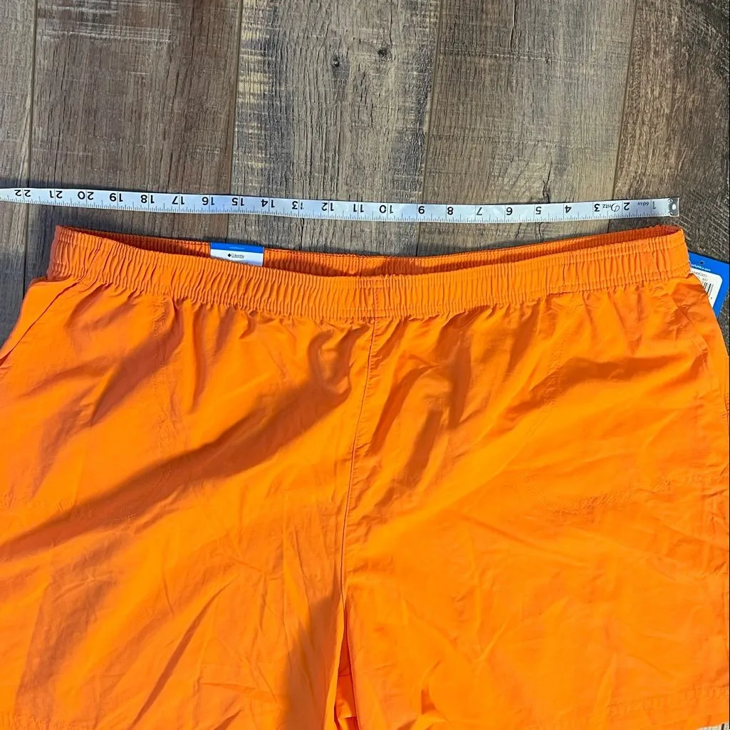 Columbia Women's Sandy River Court Regular Fit Athletic Orange Shorts 3X NWT - Image 8