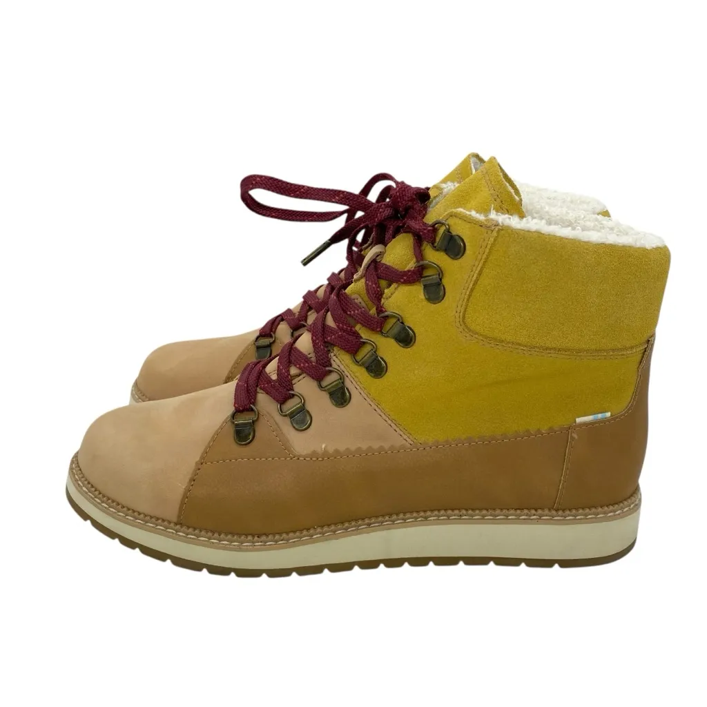 Toms Women’s Mesa Waterproof Hiker Lace up Ankle Boots Nubuck Suede - Image 5