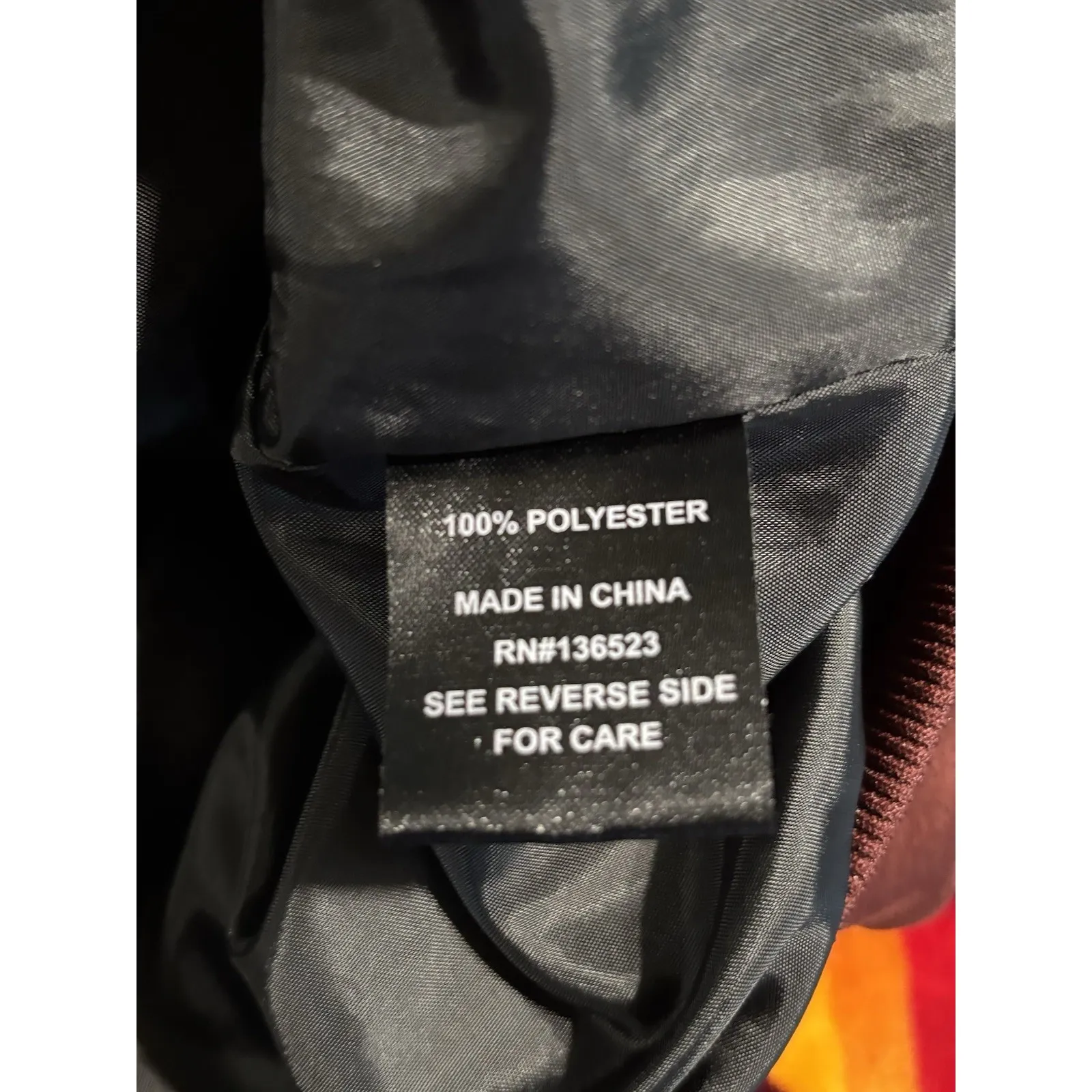 BKC Faux Leather/Suede Jacket Zip Up Lined Size M Brick/Black Zip Pockets Red Size M - Image 7