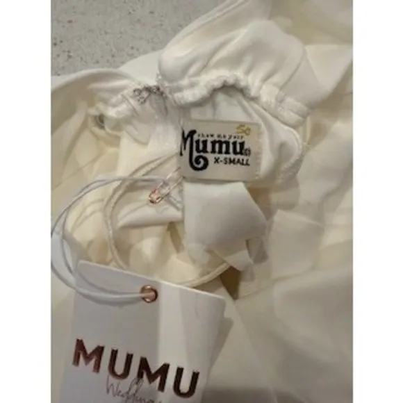 NWT Show Me Your Mumu Weddings Ivory Maxi Dress‎ Sleeveless Bridesmaid Gown XS - Image 7