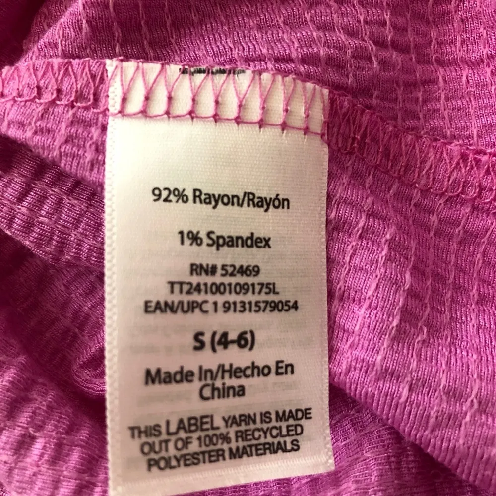 TIME and TRU Womens Sleeveless Semi Lose Top Size Small 4-6 Pink New - Image 7