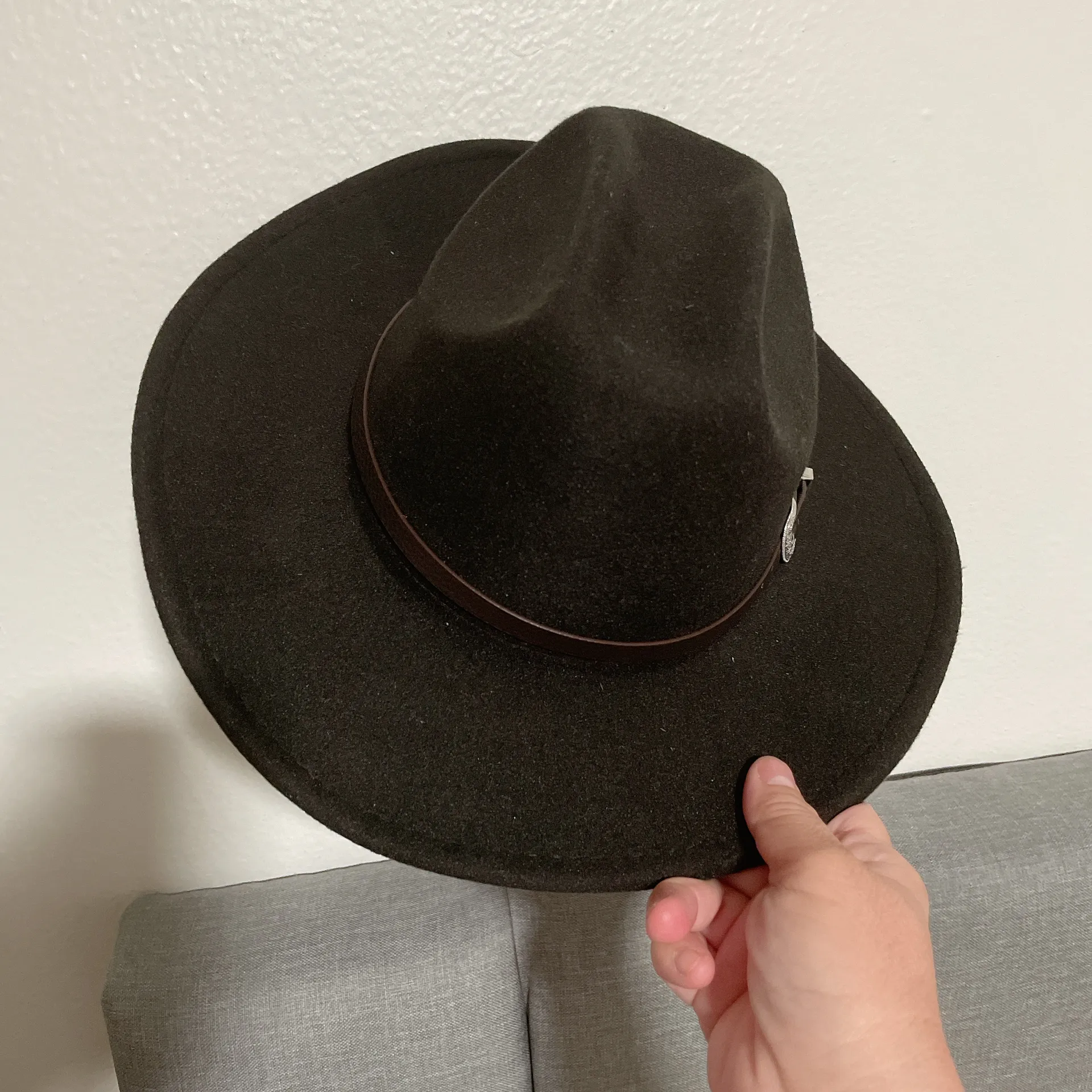 Cowboy Hat Jazz Cap Woolen West Big Brim  - Image 8