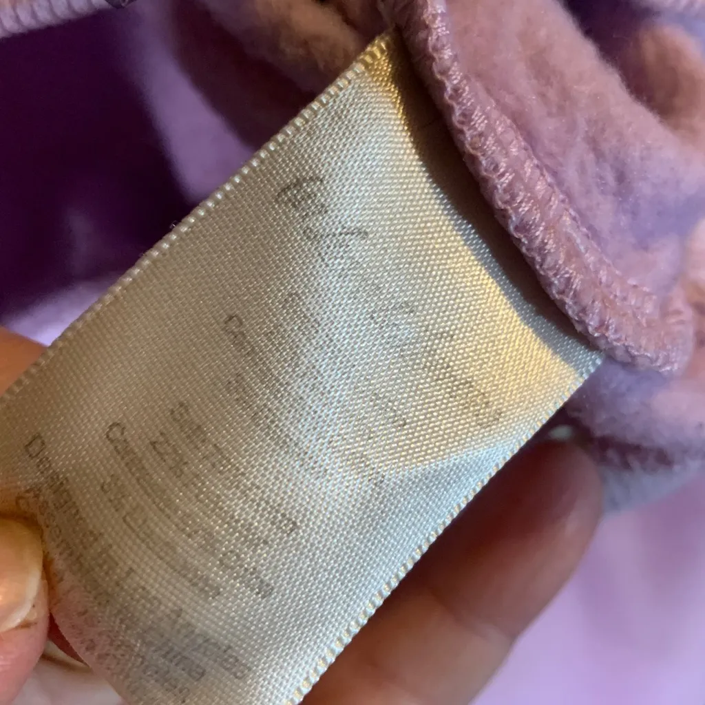 For Love and Lemons Purple/Pink Crop Hoodie Pullover Size M - Image 5