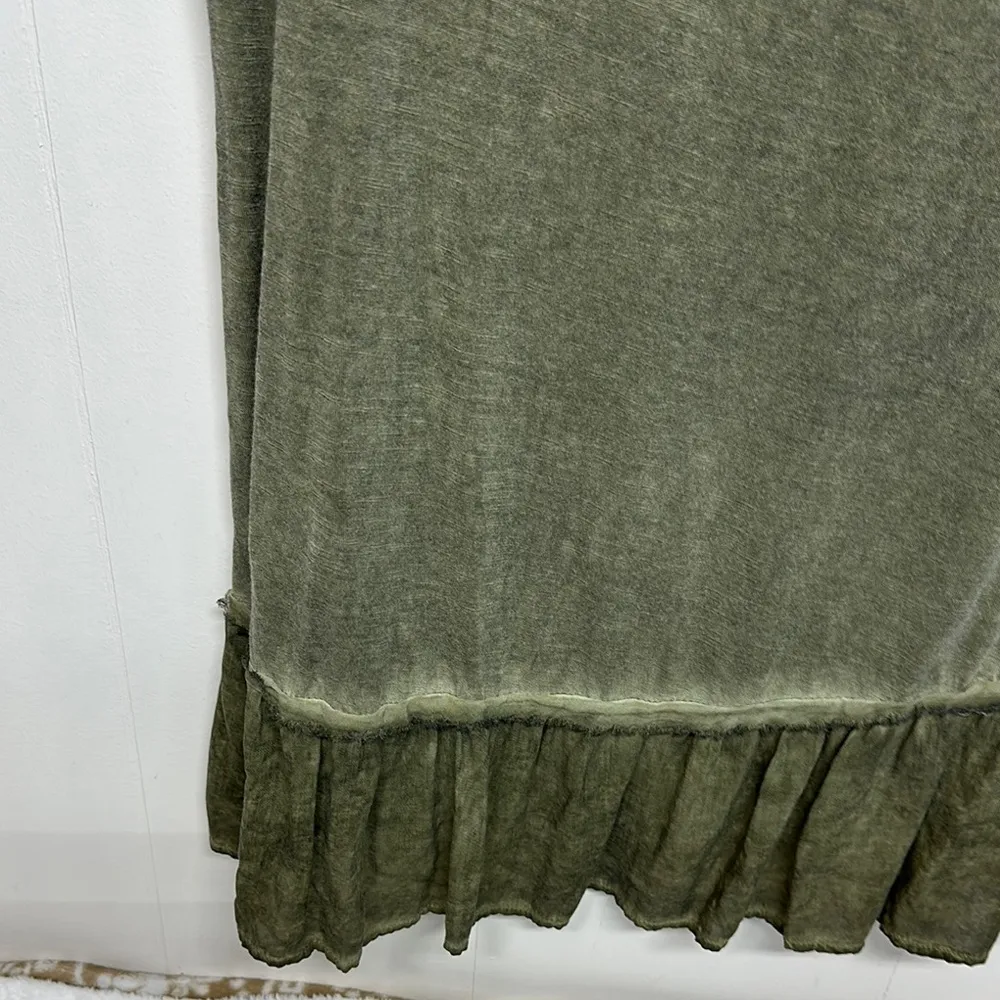 Knox Rose Green Graphic Ruffled Blouse - Image 7