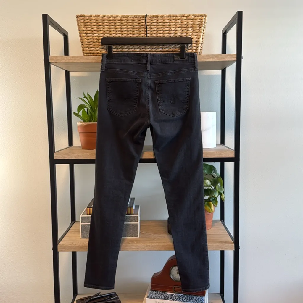 AG Adriano Goldschmied The Farrah Skinny Ankle High-Rise Gray Jeans, 27 - Image 4