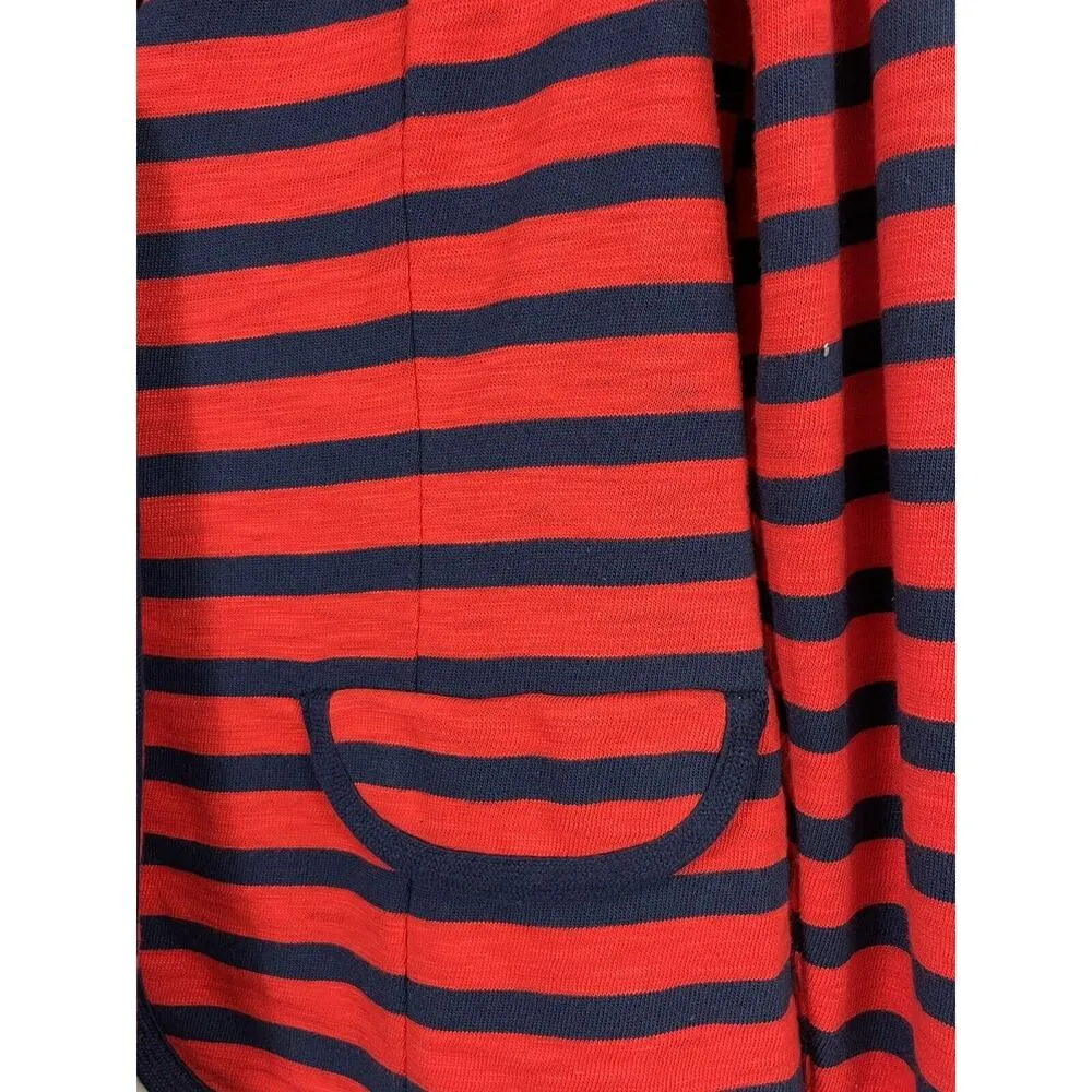 CAbi Yacht Club Jacket Blazer Red/Navy Striped Nautical Style 224 Women's Medium - Image 4