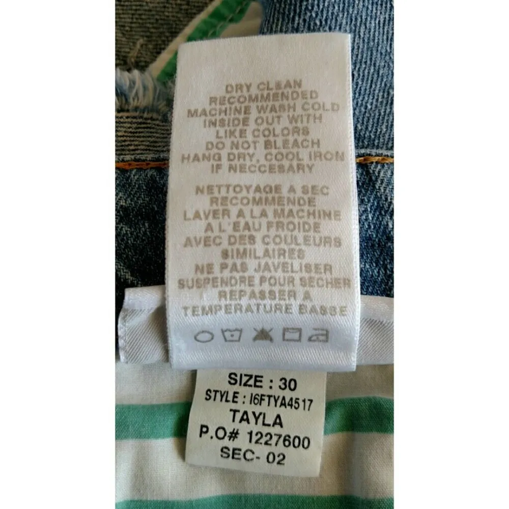 Joe's Jeans Collector's Edition A-Line Shorts Blue Fade Distress Cut Off 30 New - Image 8